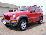 2004 Flame Red Jeep Liberty Sport 4x4 #27544819