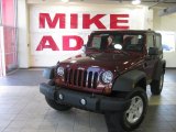 2010 Red Rock Crystal Pearl Jeep Wrangler Sport 4x4 #27544431