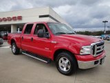 2006 Red Clearcoat Ford F250 Super Duty Lariat Crew Cab #27544747