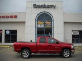 2007 Inferno Red Crystal Pearl Dodge Ram 1500 SLT Quad Cab 4x4 #27625315