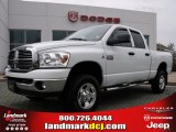 2008 Bright White Dodge Ram 2500 Big Horn Quad Cab 4x4 #27625385