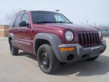 2002 Dark Garnet Red Pearlcoat Jeep Liberty Sport 4x4 #27659380