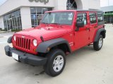 2010 Flame Red Jeep Wrangler Unlimited Sport 4x4 #27771294