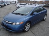 2007 Atomic Blue Metallic Honda Civic EX Sedan #27804966