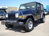 2004 Patriot Blue Pearl Jeep Wrangler X 4x4 #27804657