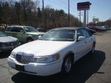 Vibrant White Lincoln Town Car in 1998