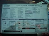 2010 GMC Sierra 1500 SLE Extended Cab Window Sticker