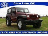2008 Red Rock Crystal Pearl Jeep Wrangler X 4x4 #27993804