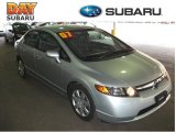 2007 Alabaster Silver Metallic Honda Civic LX Sedan #27993121