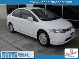 2007 Taffeta White Honda Civic Hybrid Sedan #28092116