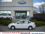 2010 White Suede Ford Focus S Sedan #28092175