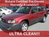 2005 Cayenne Red Pearl Subaru Forester 2.5 X #28143311