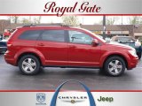 2009 Inferno Red Crystal Pearl Dodge Journey SXT #28143373