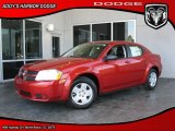 2010 Inferno Red Crystal Pearl Dodge Avenger SXT #28143376