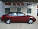 2007 Dark Cherry Red Hyundai Sonata GLS #28143396