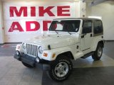 2002 Stone White Jeep Wrangler Sahara 4x4 #28143591