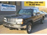 2003 Black Chevrolet Silverado 2500HD LT Extended Cab 4x4 #28196429