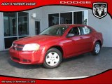 2010 Inferno Red Crystal Pearl Dodge Avenger SXT #28196195