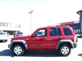 2006 Blaze Red Jeep Liberty Sport 4x4 #28247345