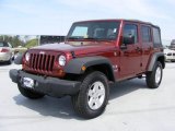 2009 Red Rock Crystal Pearl Jeep Wrangler Unlimited X 4x4 #28312791