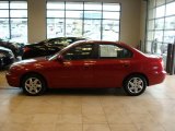 2005 Electric Red Metallic Hyundai Elantra GLS Sedan #28312807