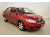 2006 Impulse Red Pearl Toyota Corolla LE #28312813