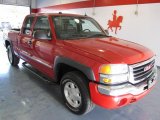 2004 Fire Red GMC Sierra 1500 SLE Extended Cab 4x4 #28364209