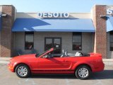 2008 Torch Red Ford Mustang V6 Deluxe Convertible #28364449