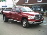 2008 Inferno Red Crystal Pearl Dodge Ram 3500 Big Horn Edition Quad Cab 4x4 Dually #28364451