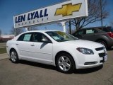 2009 Summit White Chevrolet Malibu LS Sedan #28364342