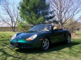 Rain Forest Green Metallic Porsche Boxster in 2000