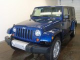 2010 Deep Water Blue Pearl Jeep Wrangler Unlimited Sahara 4x4 #28402748
