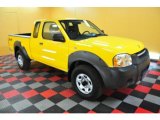 2004 Solar Yellow Nissan Frontier XE V6 King Cab 4x4 #28403145