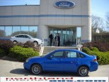 2010 Blue Flame Metallic Ford Focus SES Sedan #28402713