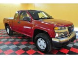 2006 Cherry Red Metallic GMC Canyon SLE Extended Cab 4x4 #28461824