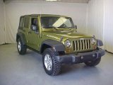 2007 Rescue Green Metallic Jeep Wrangler Unlimited Rubicon 4x4 #28461865