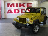 2005 Solar Yellow Jeep Wrangler Unlimited 4x4 #28461545