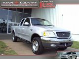 2000 Silver Metallic Ford F150 XLT Extended Cab 4x4 #28461893
