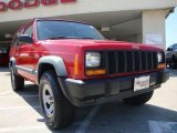1998 Bright Red Jeep Cherokee Sport 4x4 #28461898