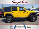 2007 Detonator Yellow Jeep Wrangler Unlimited X 4x4 #28527379