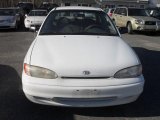 Noble White Hyundai Accent in 1996