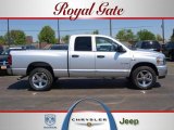 2008 Bright Silver Metallic Dodge Ram 1500 Big Horn Edition Quad Cab 4x4 #28594711