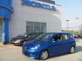 2008 Vivid Blue Pearl Honda Fit Sport #28594629