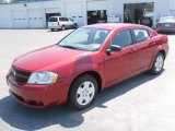 2009 Inferno Red Crystal Pearl Dodge Avenger SXT #28595343