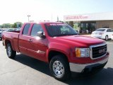 2008 Fire Red GMC Sierra 1500 SLE Extended Cab 4x4 #28659571