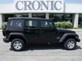 2010 Natural Green Pearl Jeep Wrangler Unlimited Sport 4x4 #28659400