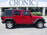 2010 Flame Red Jeep Wrangler Unlimited Sport 4x4 #28659401