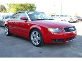 2006 Amulet Red Audi A4 1.8T Cabriolet #28659616