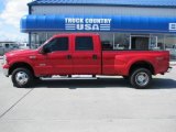 2006 Red Clearcoat Ford F350 Super Duty XLT Crew Cab 4x4 Dually #28659754
