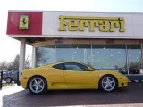 Yellow Ferrari 360 in 2001